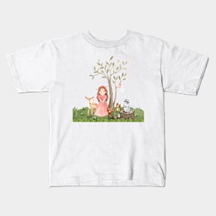 The Girl Who Lived in the Woods Kids T-Shirt